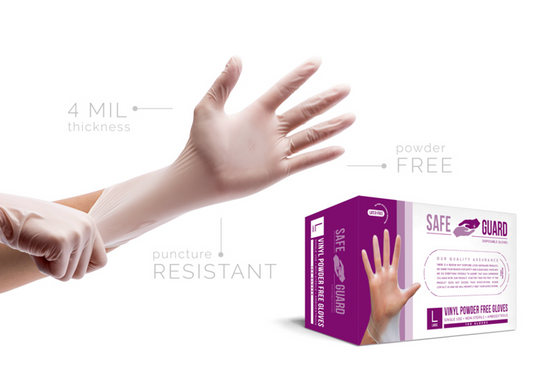 Vinyl powder-free gloves (case of 1,000)